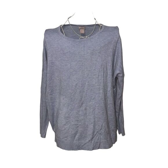 Beautiful Chico’s Women's soft blue sweater Top Knit Pullover blouse size 1 (US - Picture 1 of 6